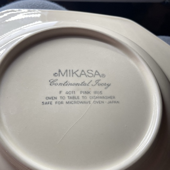 Mikasa Continental Ivory Pink Iris Salad Soup Bowl - Picture 5 of 5